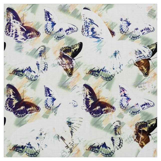 Tissu Joli papillon élégant (Échantillon)