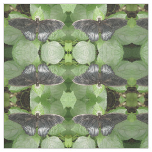 Tissu Joli papillon Tropical et des fleurs à motifs