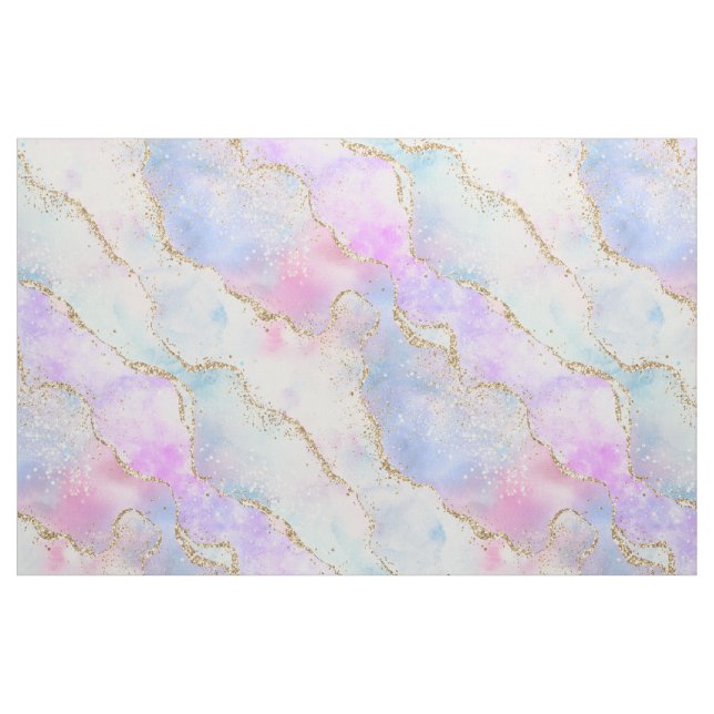 Tissu Joli Pastel Agate | Aquarelle de la veine Parties  (Yard)