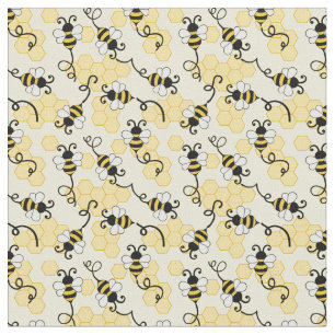 Tissu Joli petit motif abeilles