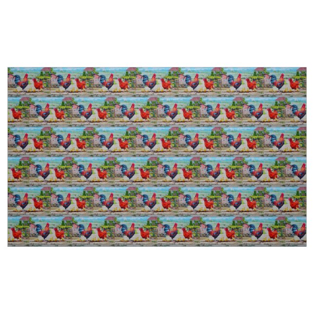 Tissu Joli poulet (Fat Quarter)