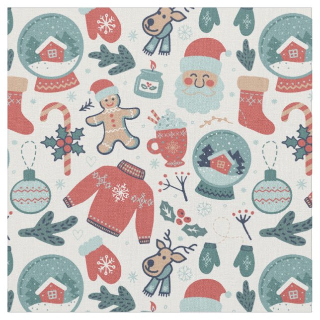 Tissu Joli Whimsical hiver Noël Motif (Fermer)
