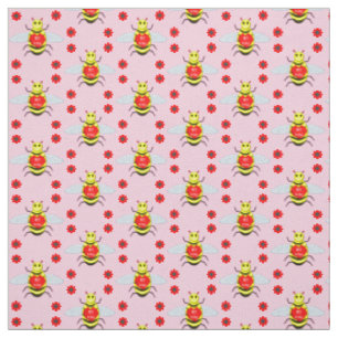 Tissu Jolie abeille de la Saint-Valentin