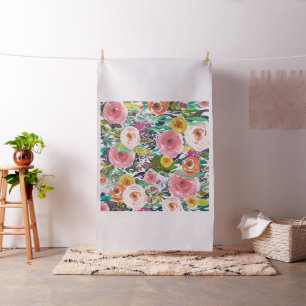 Tissu Jolie aquarelle florale