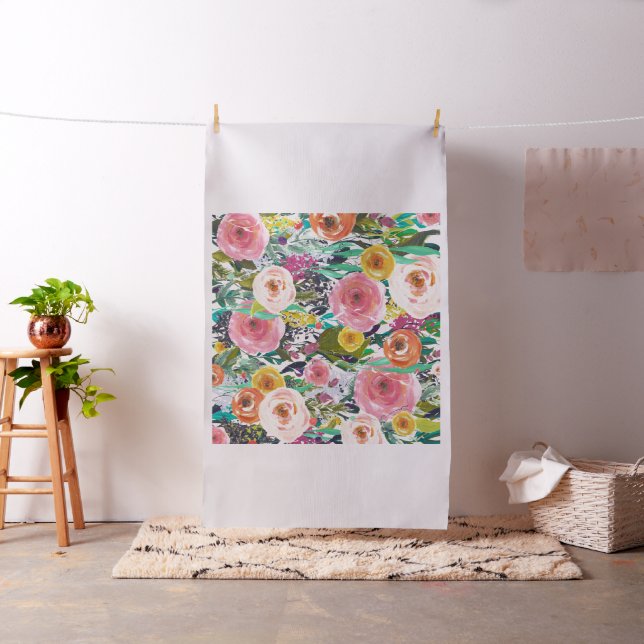 Tissu Jolie aquarelle florale (In Situ)