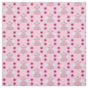Tissu Jolie Bébé Rose fille Bee