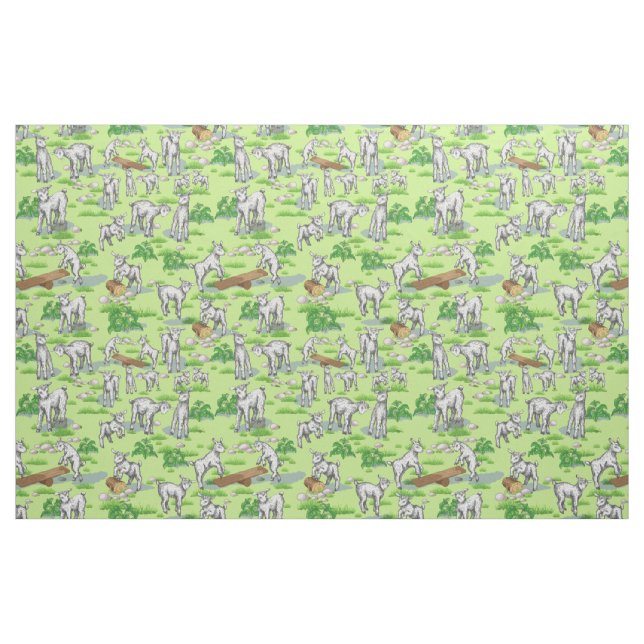 Tissu Jolie chèvre joueuse par GetYerGoat (Fat Quarter)