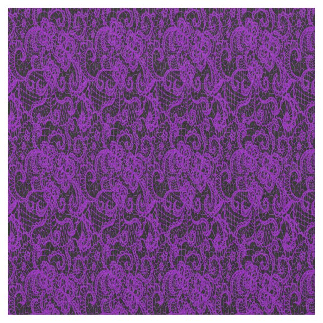 Tissu Jolie dentelle violette délicate (Fermer)