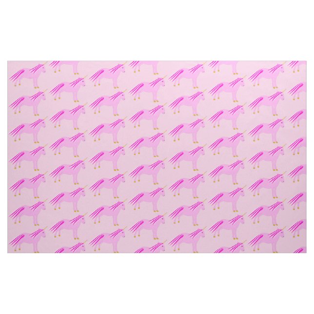 Tissu Jolie fille rose bébé licorne (Fat Quarter)