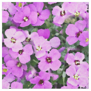 Tissu Jolie floraison violette Fleurs Abstraites