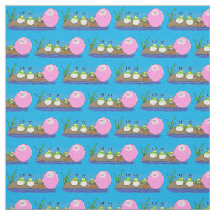 Tissu Jolie grenouilles drôles bubblegum dessin animé il
