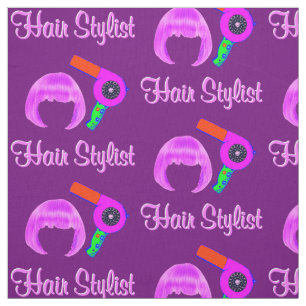 TISSU JOLIE LISTE DE CHEVEUX PURPLE ET ROSE