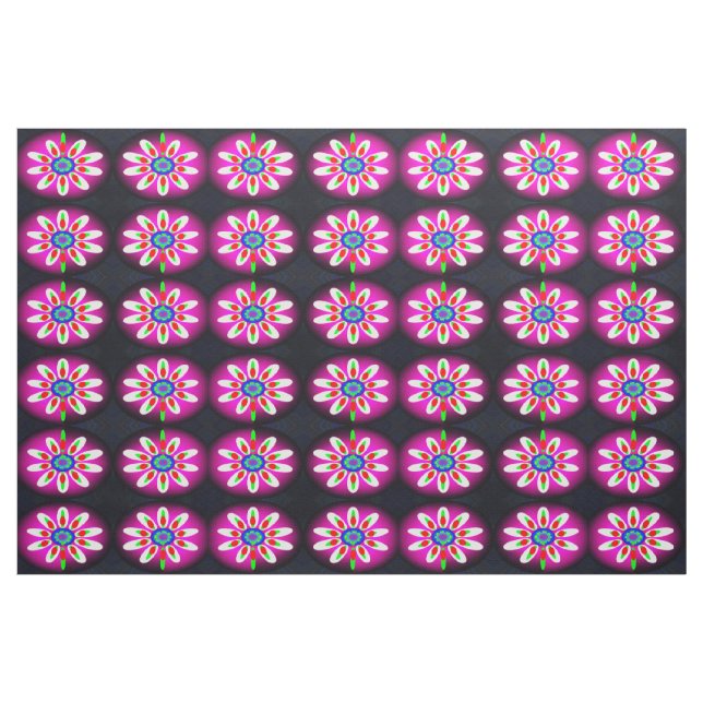 Tissu Jolie mode fleurs numériques (Fat Quarter)
