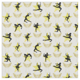 TISSU JOLIES CONCEPTIONS DE NOËL DE DANSEUR D'OR