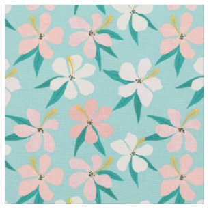 Tissu Jolies fleurs tropicales