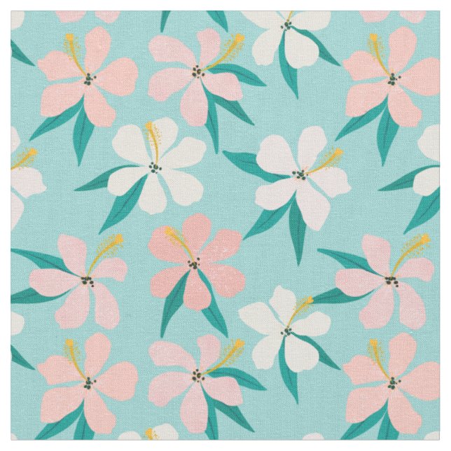 Tissu Jolies fleurs tropicales (Fermer)