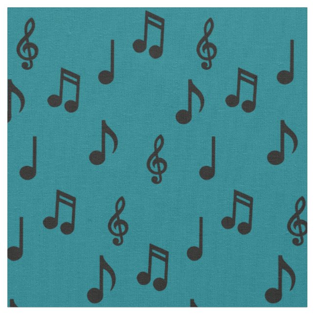 Tissu Jolies notes de musique Musicien Professeur (Fermer)