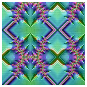 Tissu JOLIMENT ! Aqua rose violet vert doux