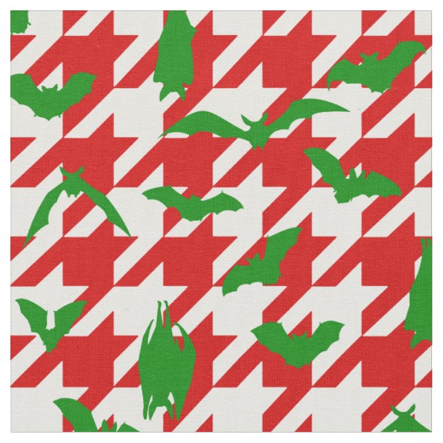 Tissu jolis chaussons chien de noël rouge et vert (Fermer)