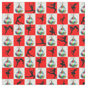 TISSU JOLLY HOLLY BALLERINA CHRISTMAS DESIGN
