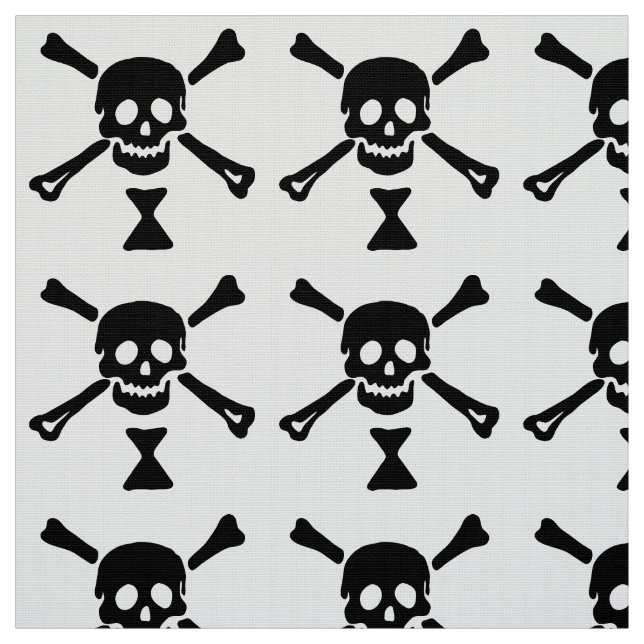 Tissu Jolly roger Drapeau Emanuel Wynne Pirate (Échantillon)