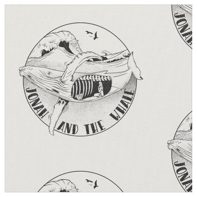 Tissu Jonah dans l'art de la bible (Fermer)