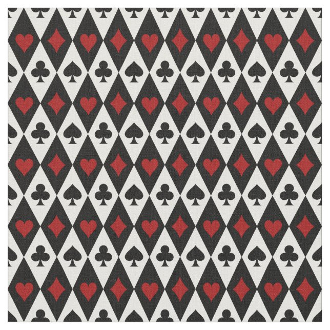 Tissu Jouer aux cartes Arlequin (Fermer)