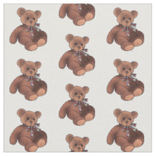 Tissu jouet d'ours brun