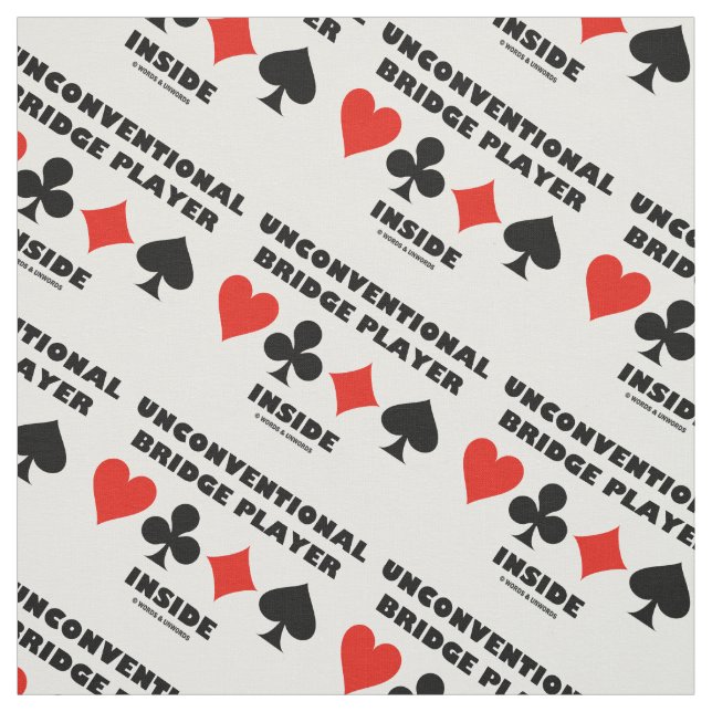 Tissu Joueur de pont peu conventionnel à l'intérieur des (Échantillon)