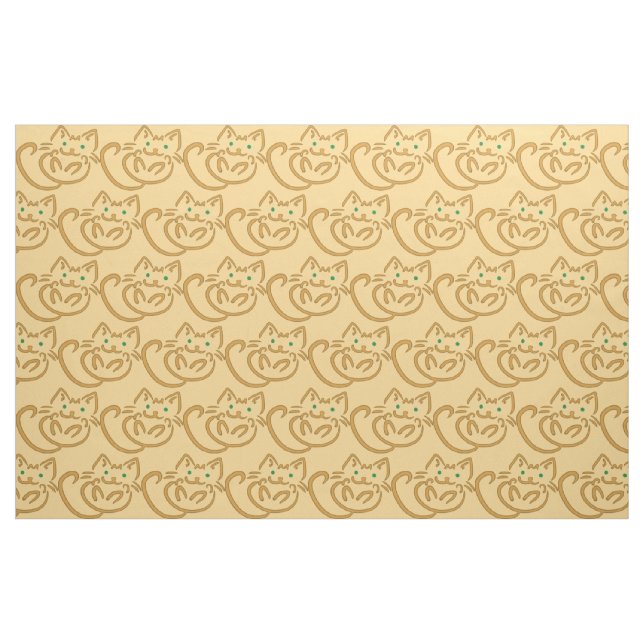 Tissu Joueur Kitty (Fat Quarter)