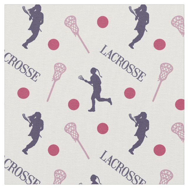 Tissu Joueuse de crosse rose/violet Motif (Fermer)