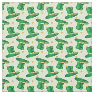 Tissu Jour de la Saint Patrick Casquette  motif irlandai