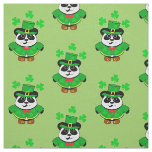 Tissu Jour de la Saint Patrick Cute Leprechaun Ours