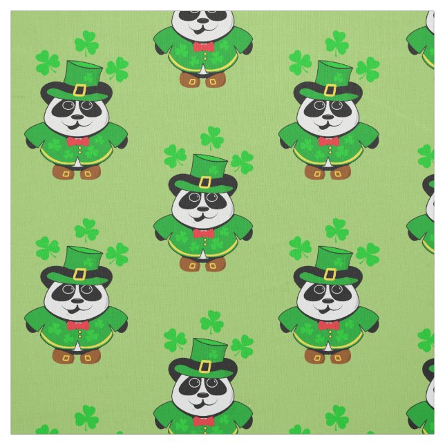 Tissu Jour de la Saint Patrick Cute Leprechaun Ours (Échantillon)