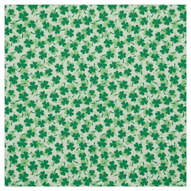 Tissu Jour de la Saint Patrick de motif de shamrock (Échantillon)