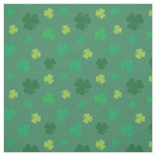 Tissu Jour de la Saint Patrick Motif Shamrock vert