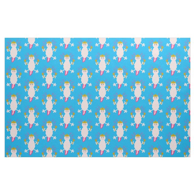 Tissu Jour de l'Axolotl mexicain mort (Fat Quarter)
