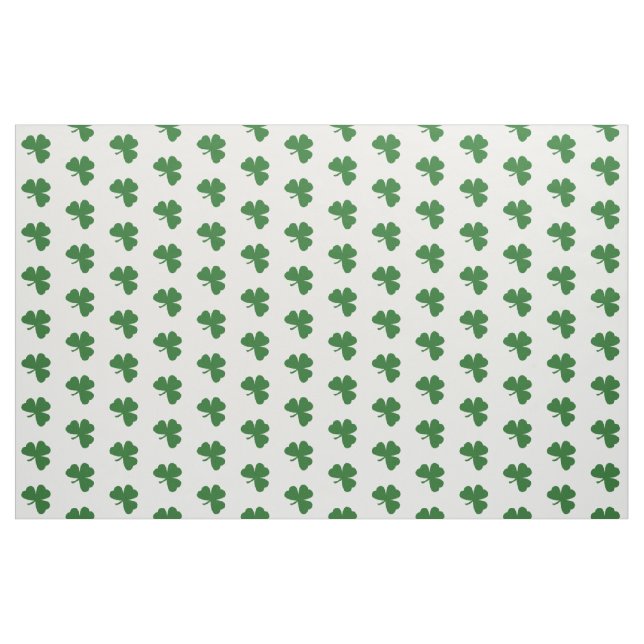 Tissu Journée de la Saint Patrick Motif Shamrock verte (Fat Quarter)