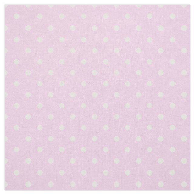 Tissu Jours d'été Motif Points Blancs sur Fond Rose (Échantillon)