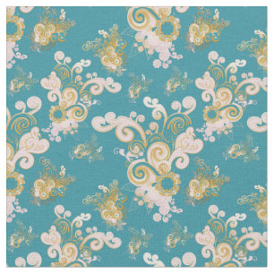 Tissu Joyeuse abstraite fleur pétale répétition