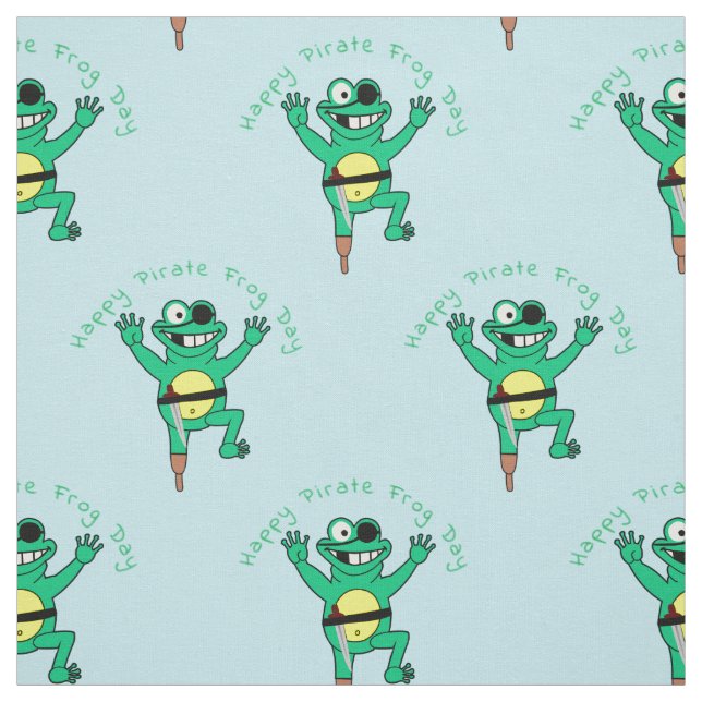 Tissu Joyeuse grenouille pirate Jour Thunder_Cove (Échantillon)