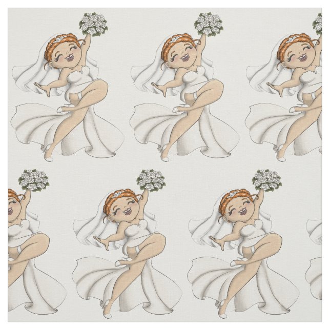 Tissu Joyeuse mariée 03 (Échantillon)