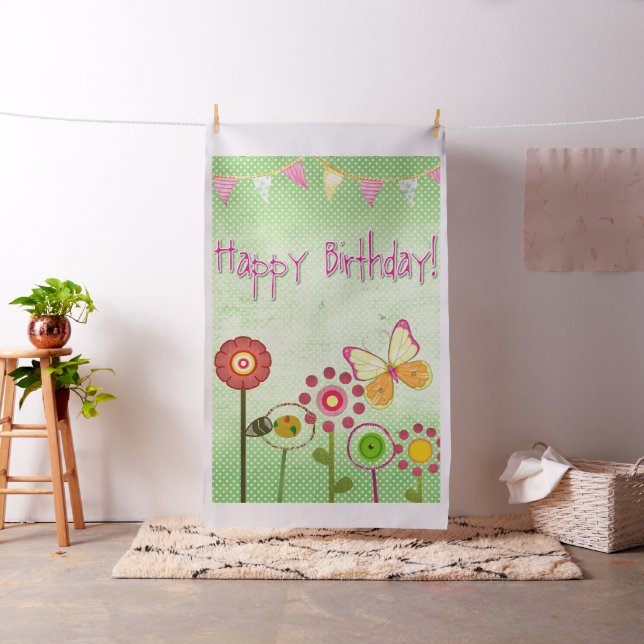 Tissu Joyeux anniversaire (In Situ)