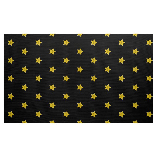 Tissu Joyeux anniversaire Gold Star Hollywood toile de f (Yard)