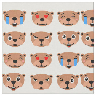 Tissu joyeux jour des marmottes mignonnes émoji kawaii