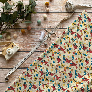 Tissu Joyeux Jour des Oiseaux Cartoon Oiseaux à thème An