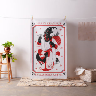 Tissu joyeux krampus de Noël