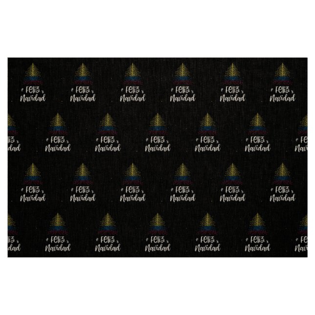 Tissu Joyeux Noël avec drapeau Columbia (Fat Quarter)
