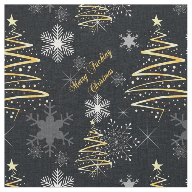 Tissu Joyeux Noël de merde (Fermer)