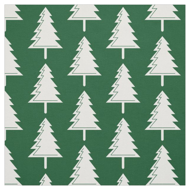 Tissu Joyeux Noël Forêt Motif (Échantillon)